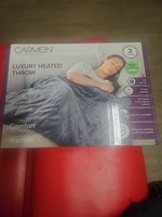 Carmen Luxury Heated Throw Blanket Electric Blanket 160cm X 130cm New In Box