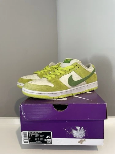 Nike Dunk Pro SB Low Fruity Pack - Green Apple Size 9.5 Pre Owned With Box