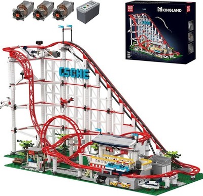 Mould King 11014   Motorisierte Achterbahn  (3646 Teile) - Roller Coaster