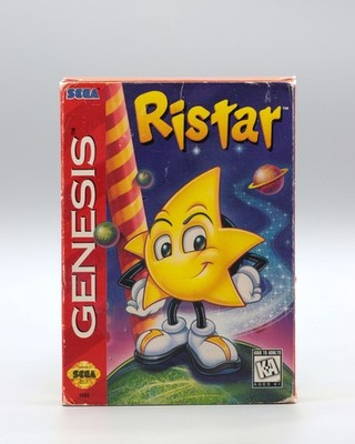 Ristar Sega Genesis CiB Complete In Soft Box B&W Manual (Missing Cover) Tested