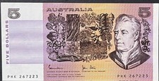 Australia 1983, $5 Dollar, Johnston Stone , R 208, EF