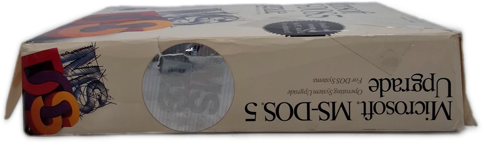 Microsoft MS-DOS 5.0 OS aggiornamento 1991 CD vendita al dettaglio inglese - Immagine 4 di 4