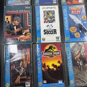 Sega CD Lot of 13 Games Complete & 3 Disc Only Jurassic Park Tom Cat Ground Zero