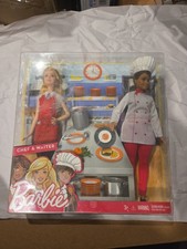 Barbie Friend Careers Chef  Waiter Doll Set FCP66 2016 New
