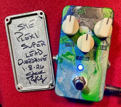 MARSHALL PLEXI SUPERLEAD OVERDRIVE w TRUE BYPASS, SWIRL FINISH & BLUE LED by SME