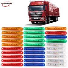 12-24V universal 1Wx9 truck side light 30pcs in 5 colors 9led long bright