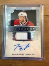 2024-25 Upper Deck Premier Rookie Auto Patch  FOCUS JOSHUA ROY /49 Canadiens