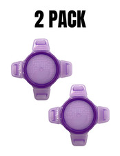 Snapware Food Network Airtight Replacement Lid SnapOn 3x3 Transparent Purple NEW