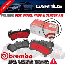 NEW Brembo Premium Low-Met Plus SENSOR Disc Brake Pad 2 Wheel Set P36027