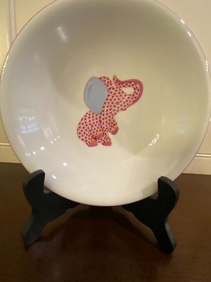 Herend Child's Bowl. Elephant Pink Fishnet. New w/o box. Retails $200. Only $100