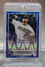 2022 T Chrome Veteran Autographs Blue RayWave Refractor #CVAJMU Joe Musgrove/150