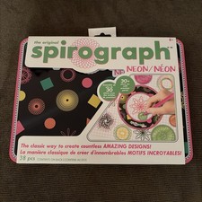 Spirograph Design Set for Kids Drawing Craft Tin - Neon