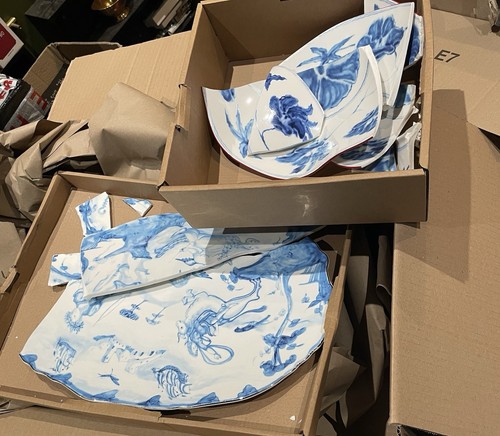 -25% Seletti Classics On Acid Distorted Tray 20.5x42cm NEW (Kintsugi’d) £155 RRP - Picture 2 of 21