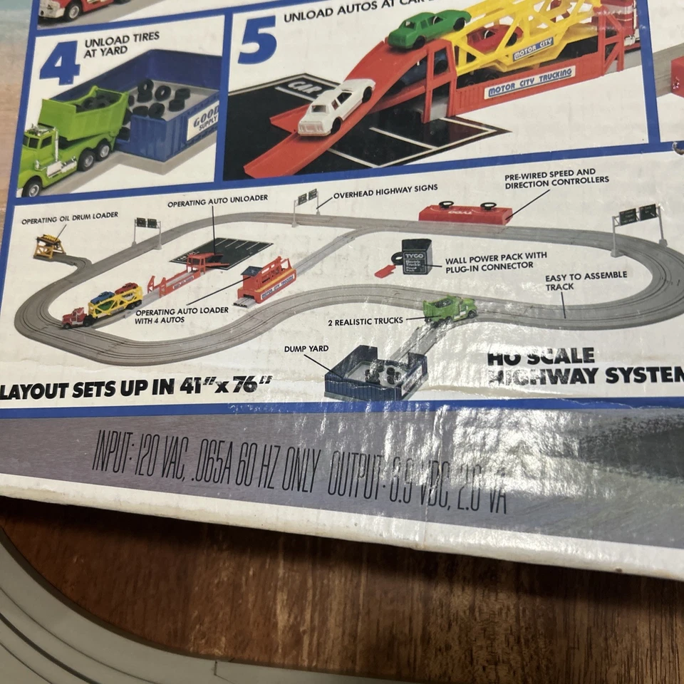 Juego de ranuras para camiones eléctricos Tyco US 1 de colección en caja camiones escala HO PROBADO Foto 2 de 4