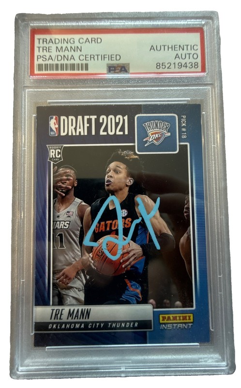 2021 Panini NBA DRAFT 2021 Tre Mann Signed Auto PSA DNA Rookie RC Autograph
