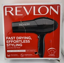 Revlon Quick Dry Hair Dryer RV408 - 3 Heat/Speed Settings includes concentrator