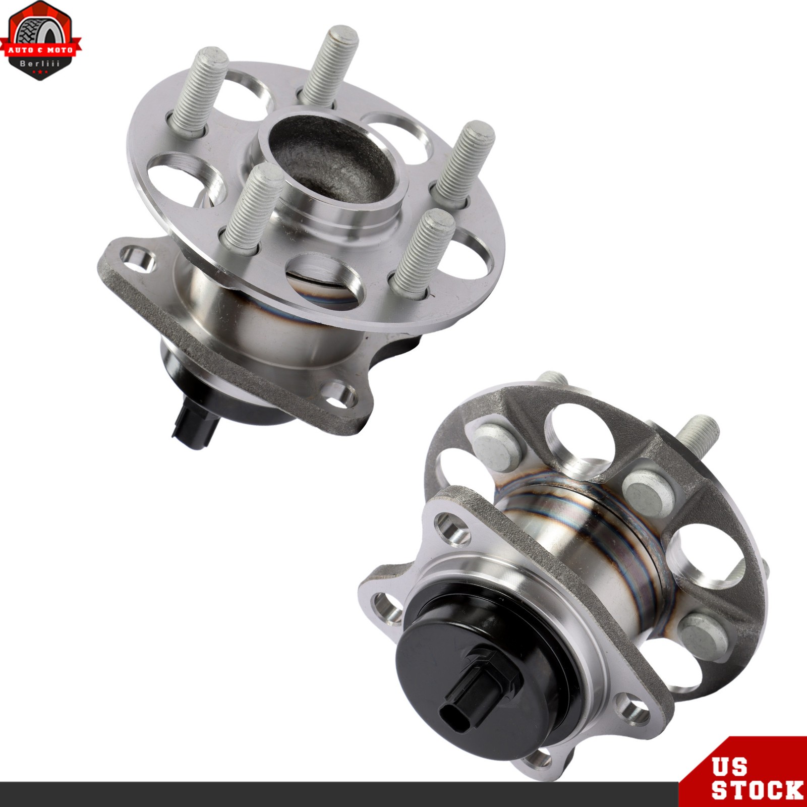 2× Rear Wheel Hub Bearing Assembly For Toyota 2010-15 Prius 12-15 Prius Plug-In
