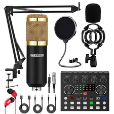 5Core Recording Microphone Podcast Bundle Professional Condenser Mic Kit