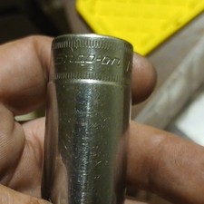 Snap-on 3/8 Drive 19mm 6 Point Deep Chrome Socket OEXM19 19mm USA Made Nice Used