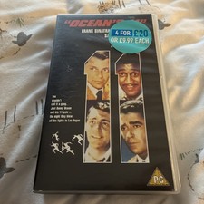 Ocean’s 11 VHS Video Frank Sinatra Dean Martin Sammy Davis Jr Rat Pack