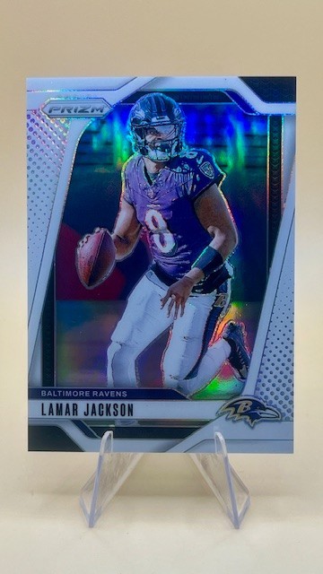 2024 Panini Prizm - Lamar Jackson #19 White Prizm /35