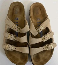 Birkenstock Florida Tan 3 Strap Sandal Size 40 Size 7.5 US / 38 EU