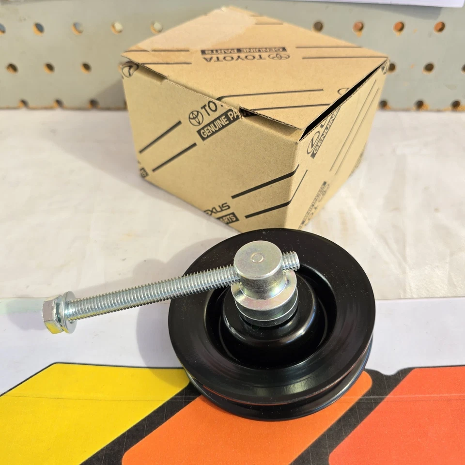 🏅OEM TOYOTA PICKUP 4Runner 22R 22RE POLEA DE AJUSTE DE CORREA DE COMPRESOR DE AIRE ACONDICIONADO 👀 Foto 3 de 4