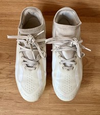 Adidas Crazy Fast Junior Football Boots - UK Size 5.5 Cream And White With Sock