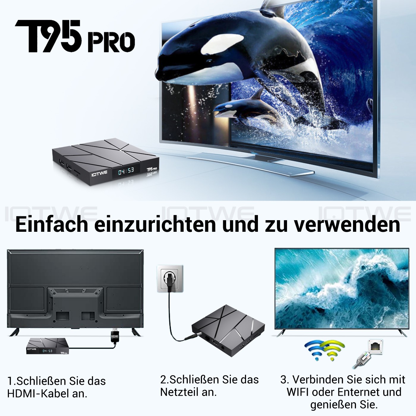 Smart TV Box Android 14.0 con 4GB RAM e 128GB foto 6