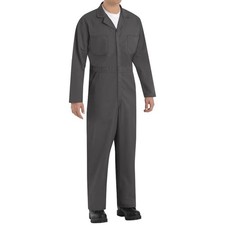 New Charcoal Grey Work COVERALL Jumpsuit Red Kap CT10 Zip Construction Mechanic