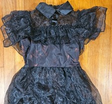 Women Wednesday Addams Family Jenna Ortega Cosplay Costume Sz 4 B1