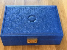 Rare Rolex Blue Pearl Master Watch and Jewellery Case Ref: 50.00.01 Genuine Key