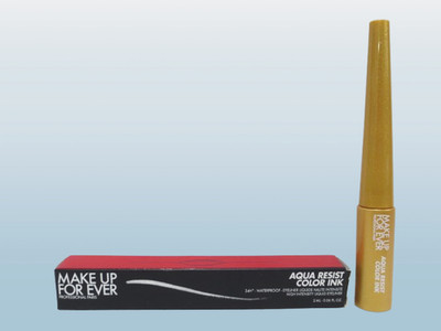 MAKE UP FOR EVER AQUA RESIST COLOR INK EYELINER 6 GOLD WINNER 0.06 OZ BOXED
