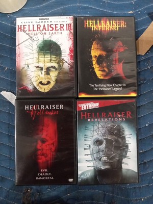 HELLRAISER DVD Lot Hell On Earth Inferno Hell Seeker Revelations Horror Oop 
