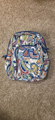 Vera Bradley 2013 Retired Marina Paisley Medium Backpack Pockets Zipper.BRANDNEW