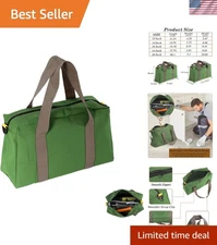 Durable 12" Canvas Tool Bag - Waterproof, Portable Organizer for Tools