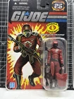 GI Joe 25th Anniversary Crimson Guard Trooper Foil Cardback Loose Complete Cobra