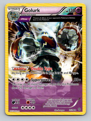 Golurk 35/98 Rare Ancient Origins Pokemon Lightly Played