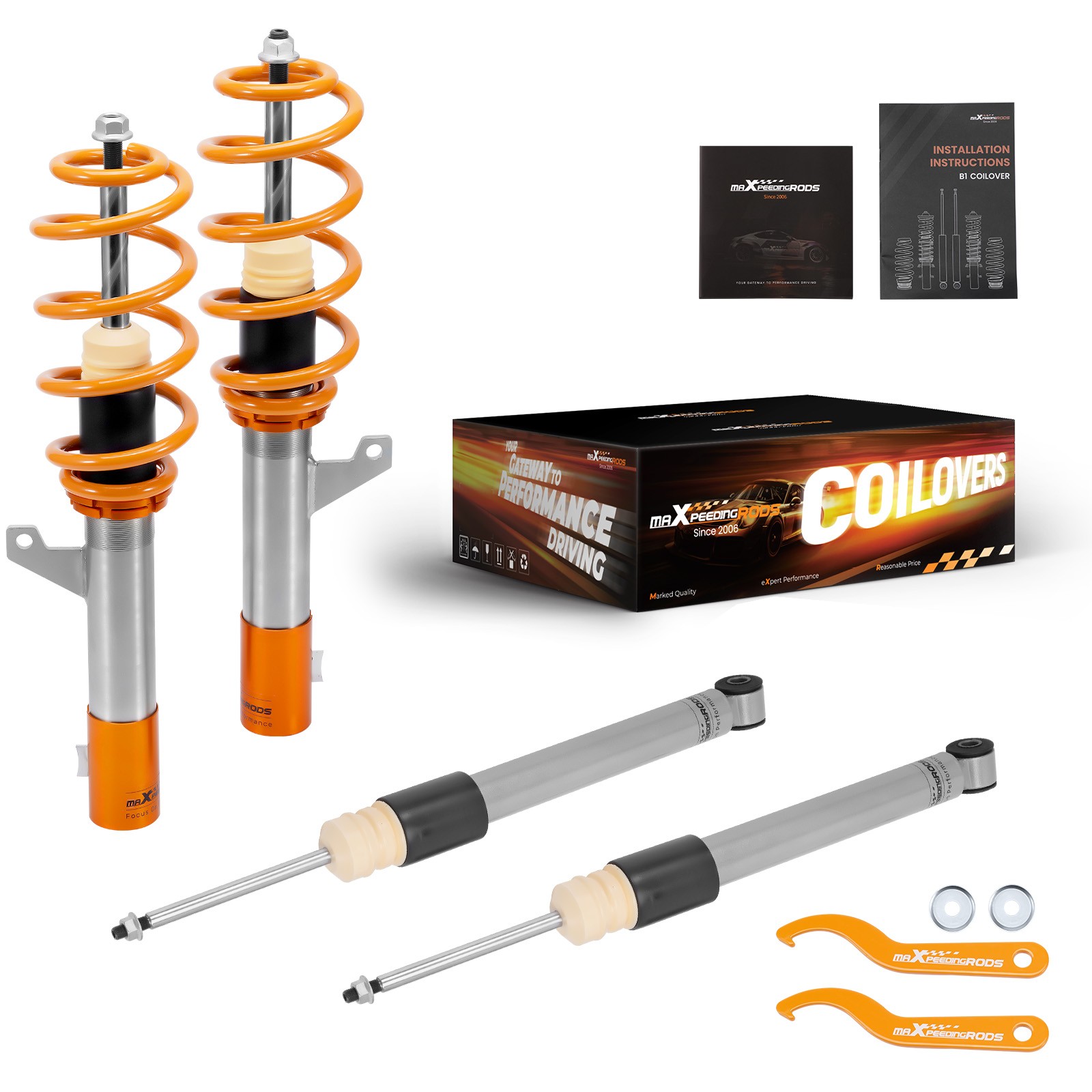 Coilovers Shock Struts for VW Golf Mk6 Hatchback 2WD TDi TDi GTD 2008-2013