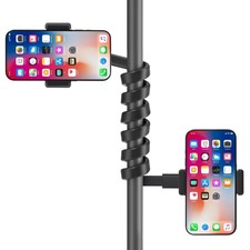 Mic Stand Phone Holder for Microphone Stand Fits Most 3.5" - 7.5" Smartphones...