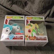 Funko Pop Holiday 2020 Lot Of 2 DC Super Heroes Harley Quinn Joker Jack Frost