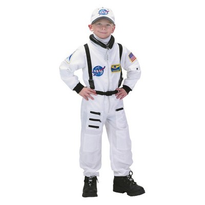 Aeromax Jr. Astronaut Suit Fancy-Dress Costume for Boys with Official NASA Patch