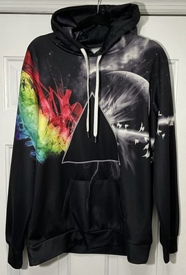 Pink Floyd The Dark Side Of The Moon Men's Graphic Hoodie Size Large/ XL