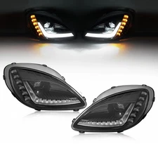 LED Sequential Turn Signal Projector Headlights For Chevrolet Corvette C6 05-13