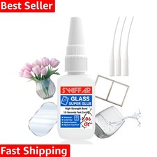 Fast-Drying Clear Glass Glue - Waterproof  Heat Resistant for Universal Repairs