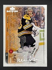 2018-19 Upper Deck MVP 20th Anniversary Silver Script Tuukka Rask 38 Hockey Card