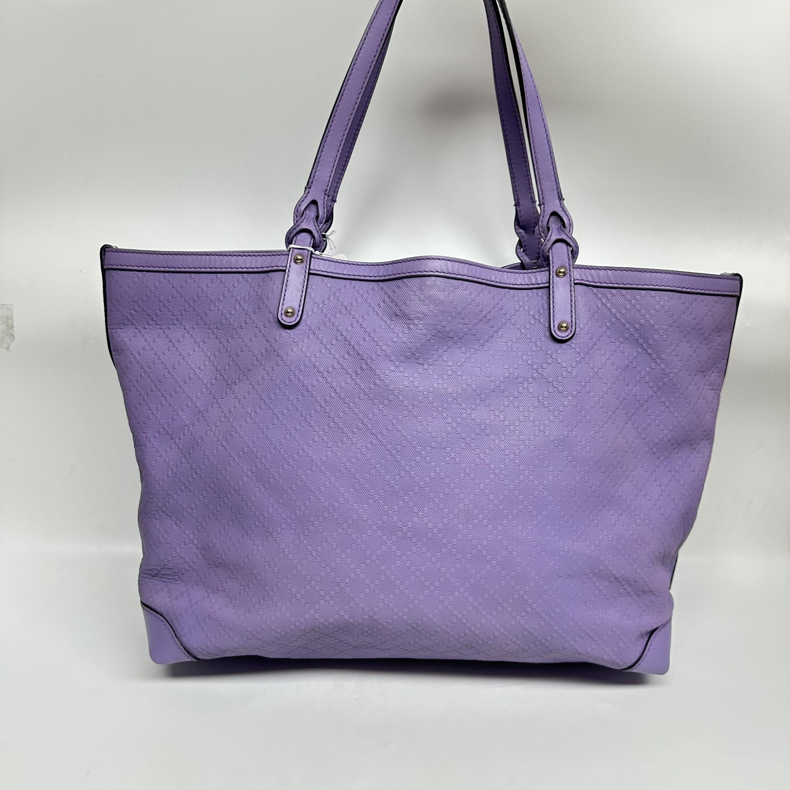 Purple Gucci Diamante Craft Leather Tote Bag with Pouch - ## image 2