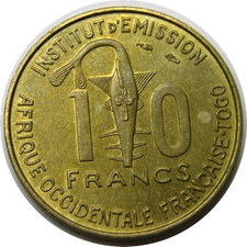 elf French West Africa - Togo 1 Franc 1957 Rhim Gazelle  142