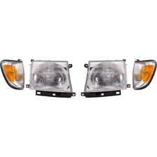Headlight Kit For 1998-2000 Toyota Tacoma 4wd Rwd With Corner Light Left Right