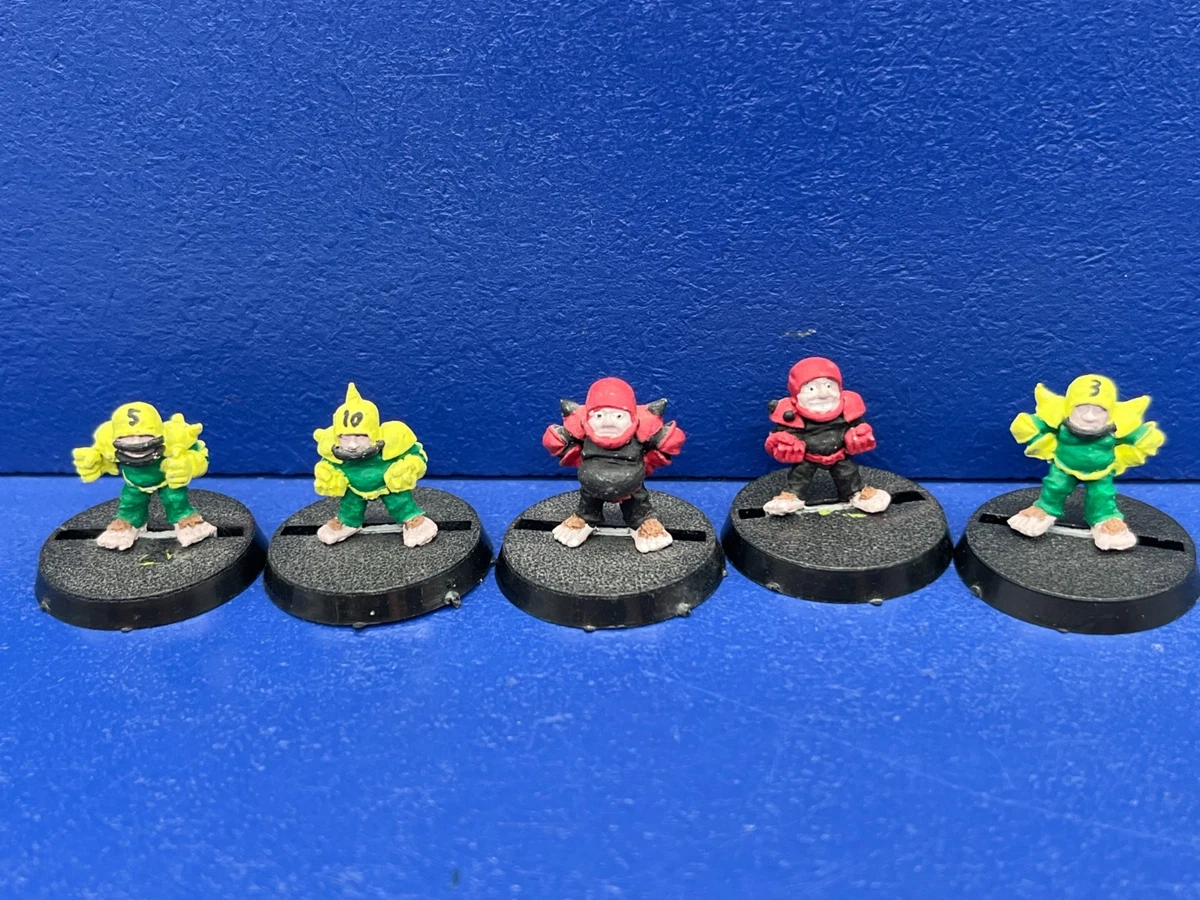 RAR! 5 Halfling Players für Blood Bowl 2nd Edition METALL 2